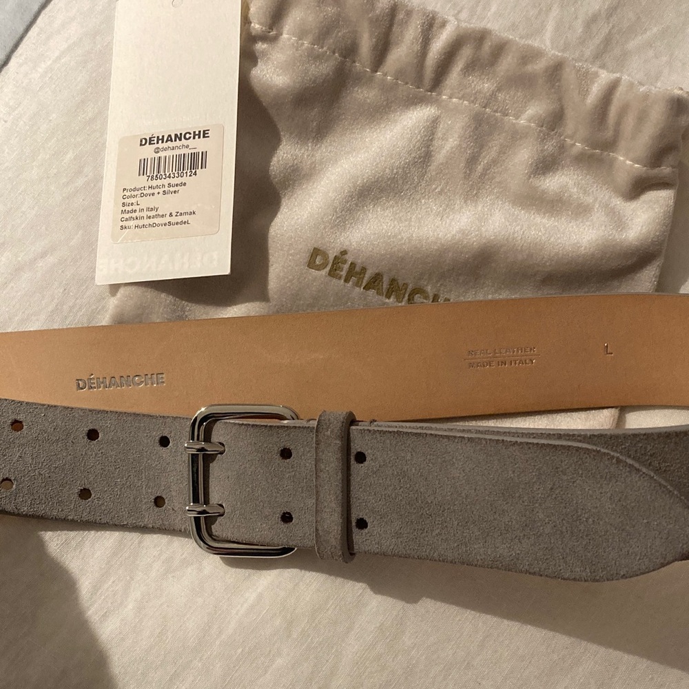 Gray Suede Belt Déhanche L